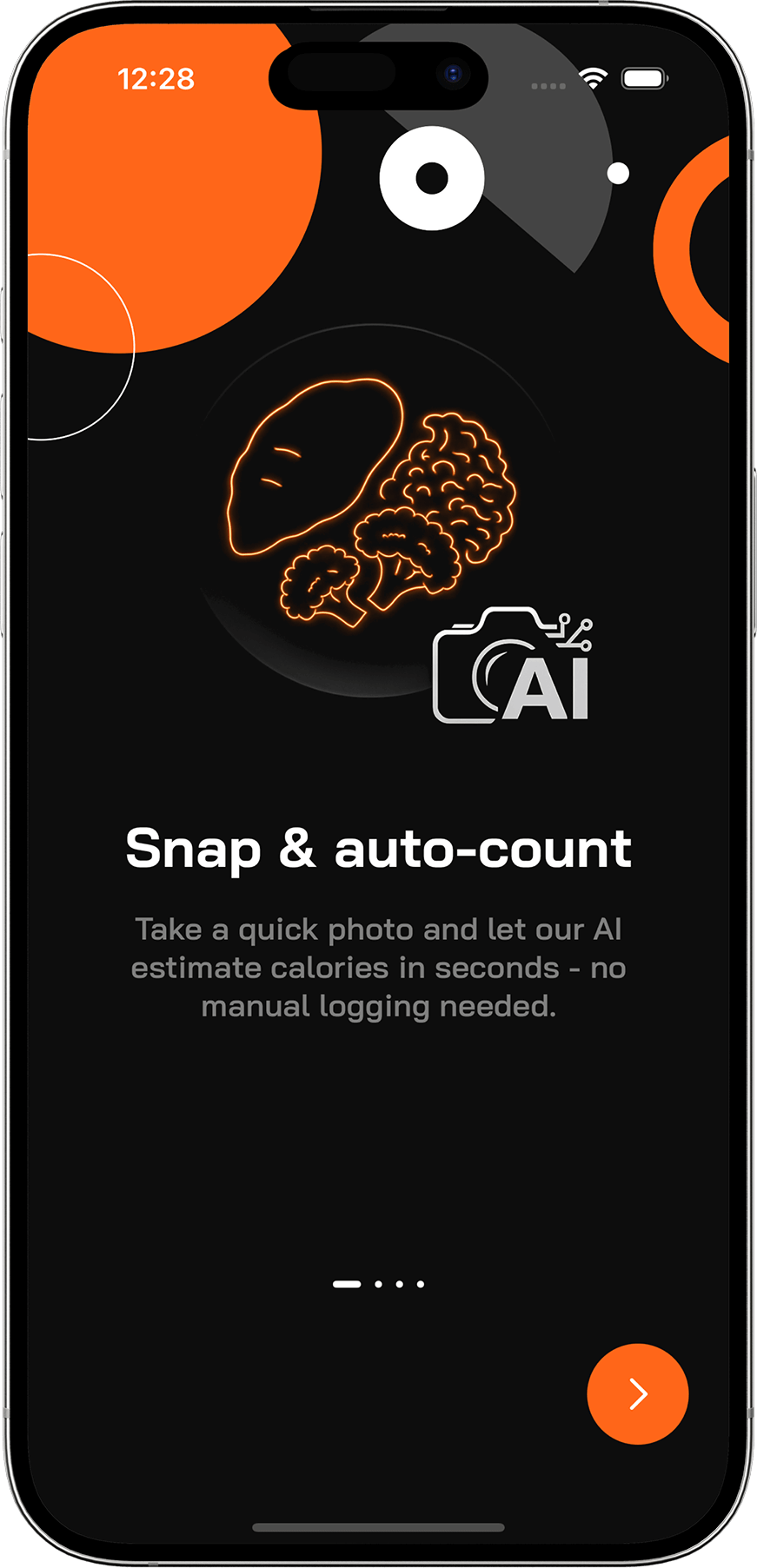 Take a photo and let the AI calculate nutritions