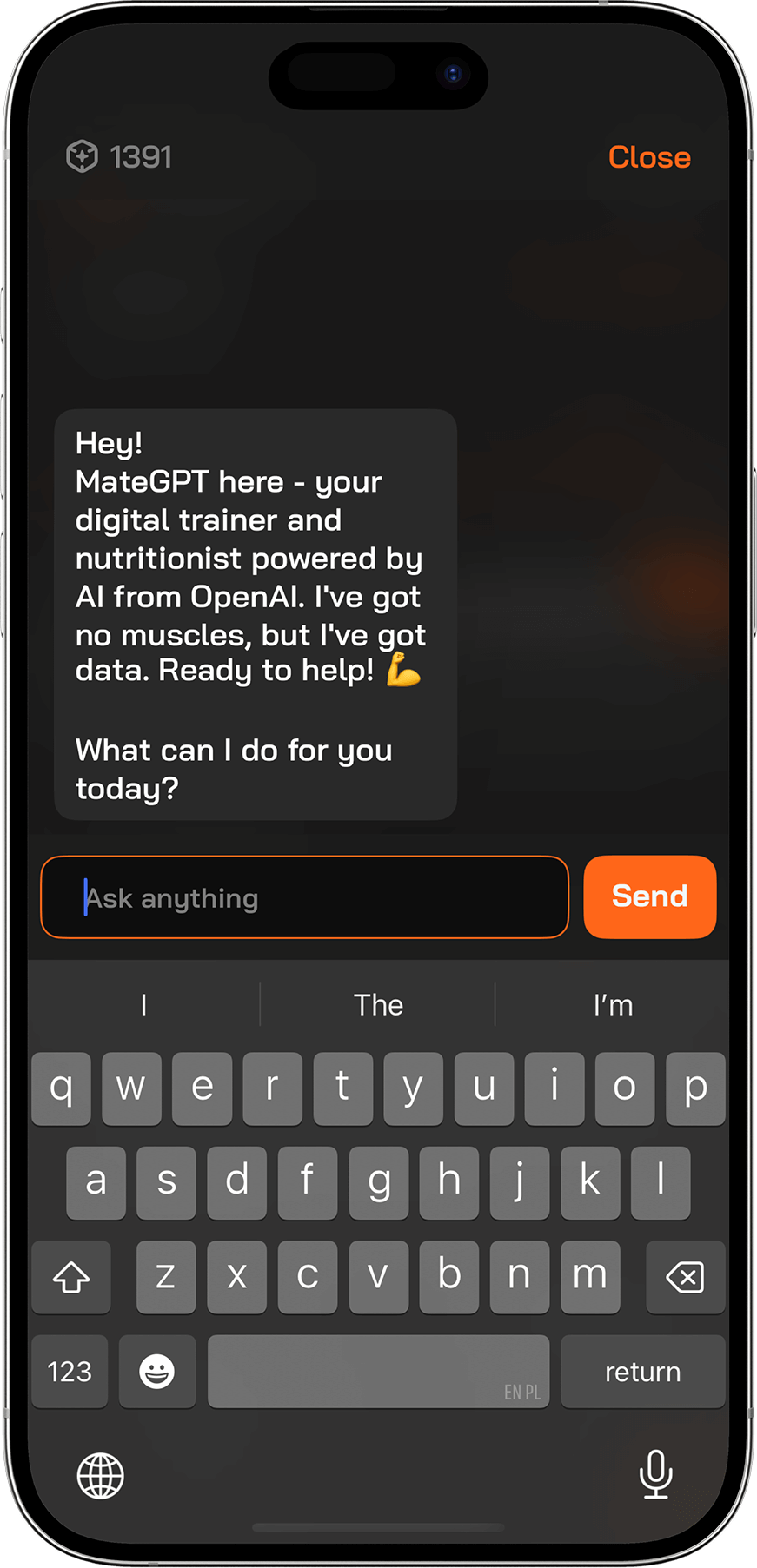 MateGPT chat screenshot